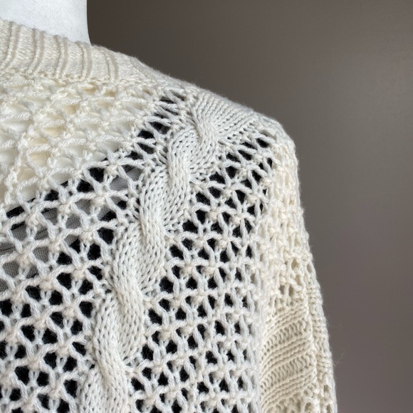 Cable Knit Oversized Cocoon Cardigan - Picture 6 of 9